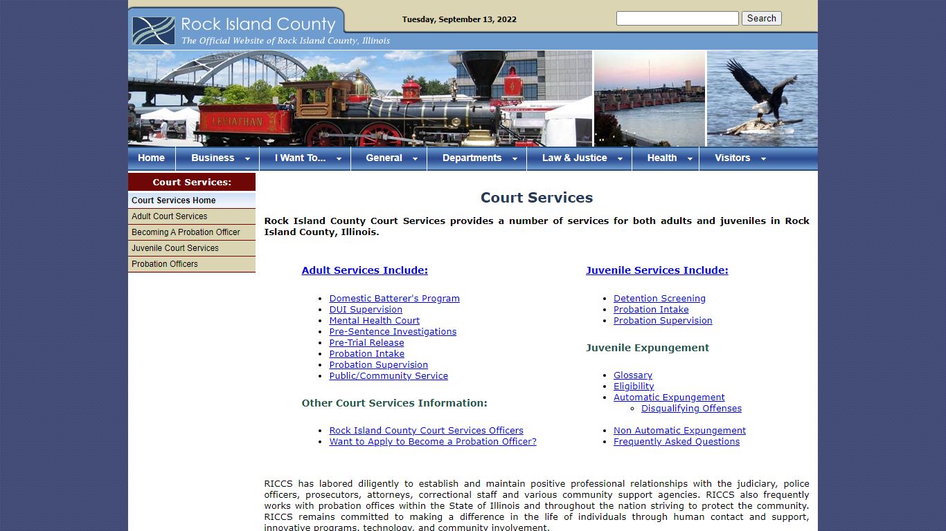 Rock Island County Court Services - Home Page